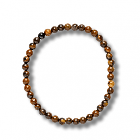 Bratara Elastica cu Margele 4 mm din Ochi de Tigru – Protectie si incredere [9]