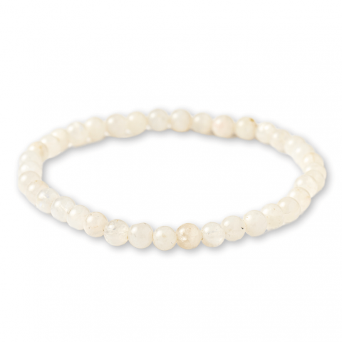 Bratara elastica cu margele 5mm naturale Piatra a Lunii Curcubeu – Echilibru si Intuitie [8]