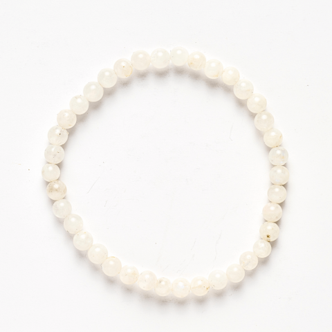 Bratara elastica cu margele 5mm naturale Piatra a Lunii Curcubeu – Echilibru si Intuitie [9]