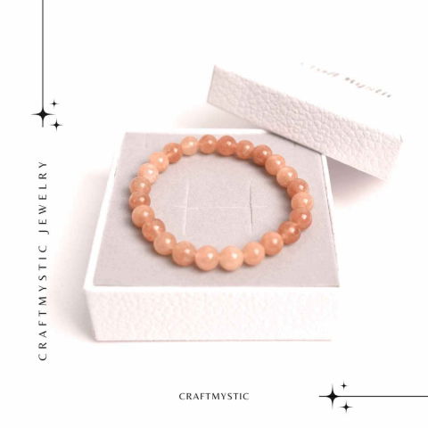 Bratara elastica cu piatra soarelui 8mm – Incredere si abundenta [5]