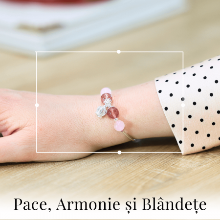 Bratara elastica cu margele 6mm din pietre naturale Carneol pentru barbati si femei - [7]