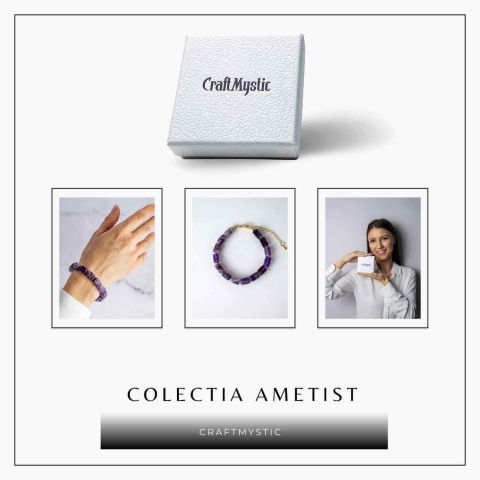Geometrie Spirituala – Bratara cu Ametist Natural [7]