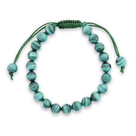 Bratara Reglabila cu Malachit Natural de 8mm - Energie de Vindecare si Protectie [1]