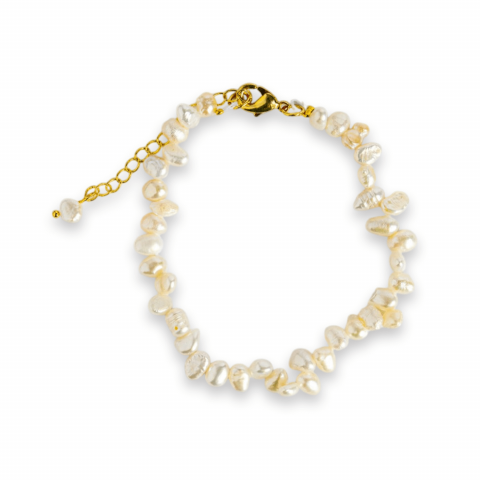 Bijuterii Semiprețioase - Bratara boho chic cu perle baroce – Feminitate si rafinament