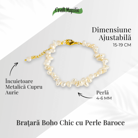 Bratara boho chic cu perle baroce – Feminitate si rafinament [2]