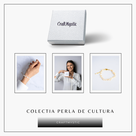 Bratara boho chic cu perle baroce – Feminitate si rafinament [7]