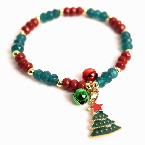 Rac - Bratara naturala Jasp rosu, verde fatetat - cadou unic festiv