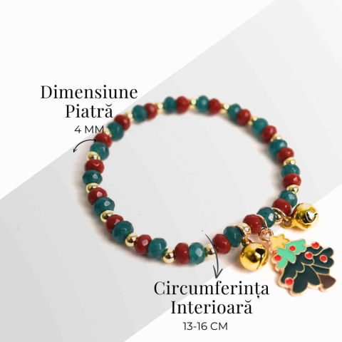 Bratara Jasp Rosu, Verde cu Bradut si Clopotei – Protectie si Echilibru [4]