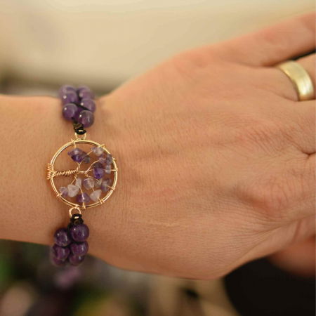 Bratara elastica cu margele 6mm din pietre naturale Carneol pentru barbati si femei - [2]