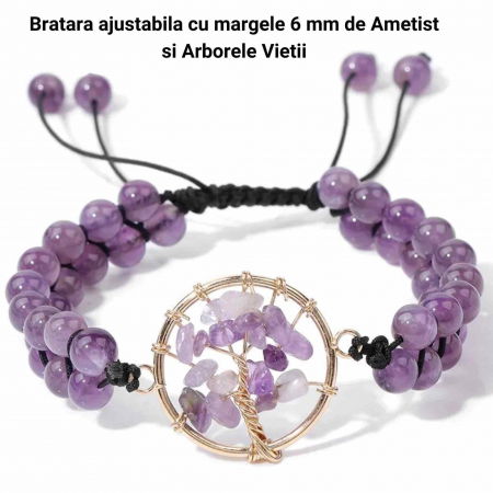 Bratara elastica cu margele 6mm din pietre naturale Carneol pentru barbati si femei - [4]