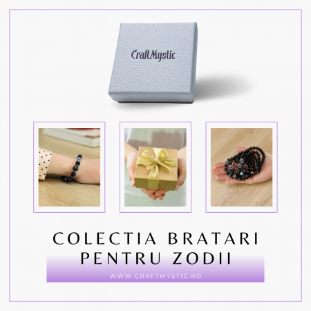  Bratara pentru Zodii cu Margele de Obsidian, Pandantiv Mana Fatimei si Ochiul "Rau" [58]