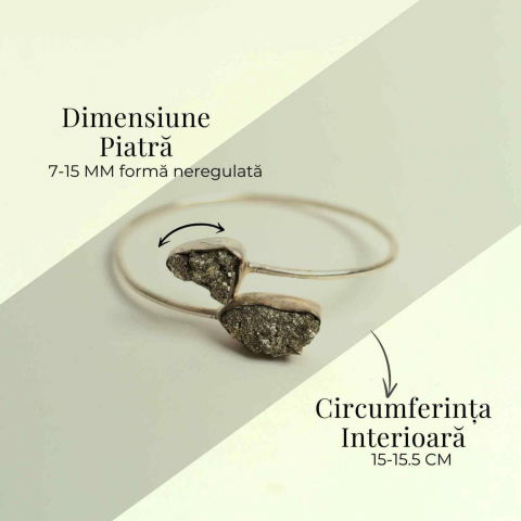 Bratara pirita cu metal – Noroc si protectie zilnica [3]