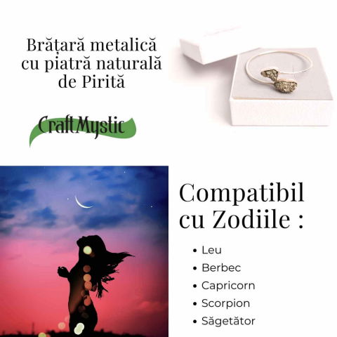 Bratara pirita cu metal – Noroc si protectie zilnica [4]