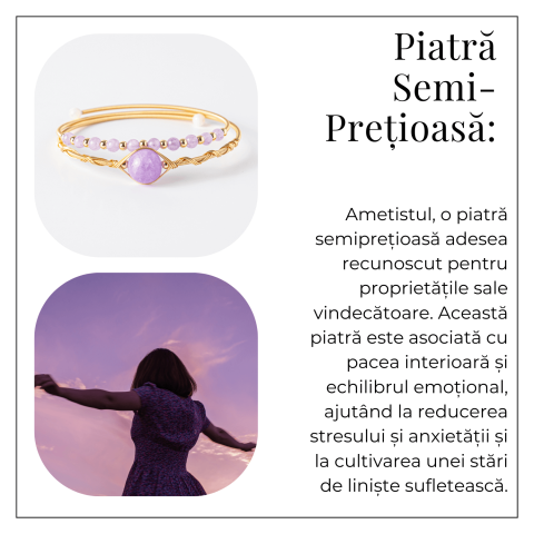 Echilibru si Liniste – Bratara din Ametist Natural [5]