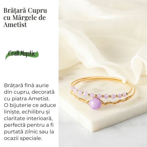Echilibru si Liniste – Bratara din Ametist Natural [2]