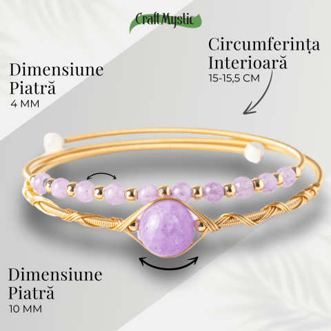 Echilibru si Liniste – Bratara din Ametist Natural [3]