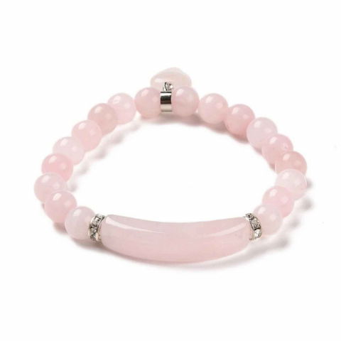 Rac - Bratara Zen Cuart Roz 8mm – Iubire si Vindecare Emotionala