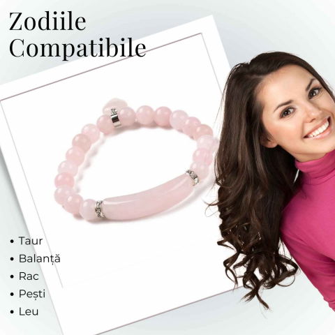 Bratara Zen Cuart Roz 8mm – Iubire si Vindecare Emotionala [5]