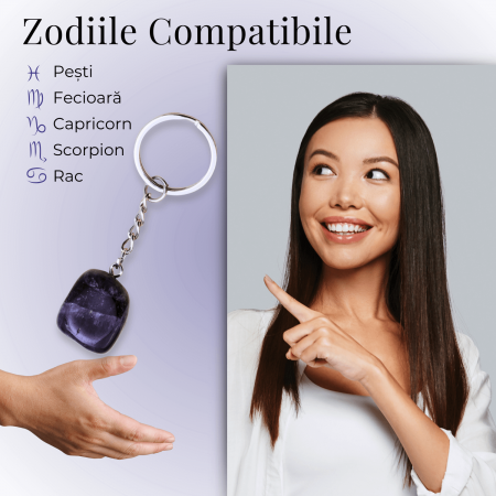 Set coliere ce contine 7 cristale naturale chakre si doua lanturi de franghie reglabile, realizate manual de diferite dimensiuni, un cadou ideal pentru femei, barbati si copii [2]