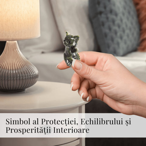 Gardianul bland al norocului – Dragon din Jad de Sud pentru Abundenta si Echilibru 7.5 cm inaltime [1]