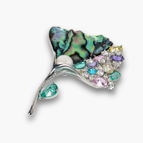 Brosa Scoica Abalone cu Perla Naturala - Eleganta si Protectie Energetica [7]