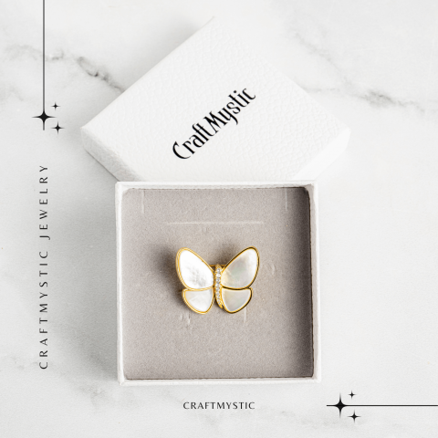 Brosa Fluturas cu Scoica Naturala - Energie Pozitiva si Rafinament [6]