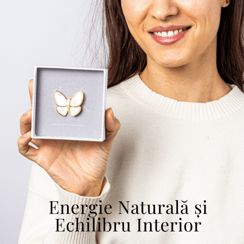 Brosa Fluturas cu Scoica Naturala - Energie Pozitiva si Rafinament [1]