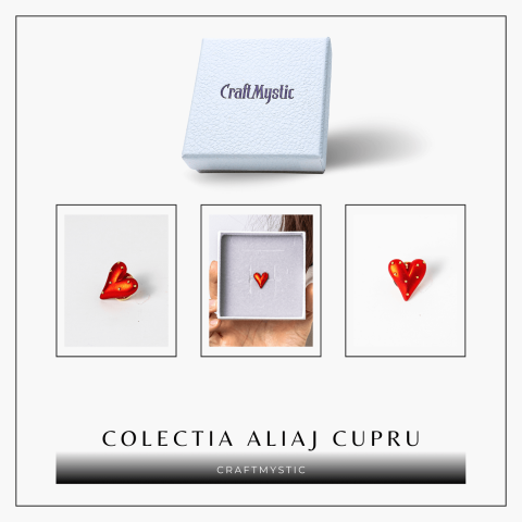 Brosa Inimioara din Aliaj de Cupru - Simbol al Afectiunii si Echilibrului [6]