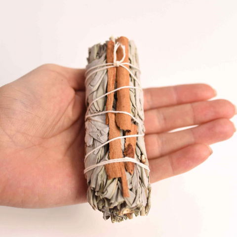 Buchet Salvie Alba California cu Scortisoara - Purificare si Energie Pozitiva [3]