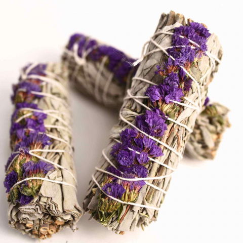 Buchet Salvie Alba California cu Grofite Mov / Sinuata - Echilibru si Claritate [1]