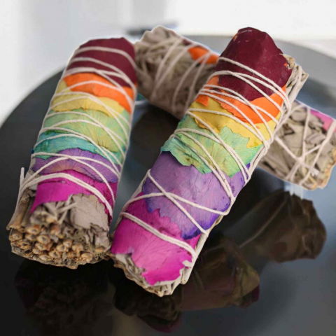 Buchet Salvie Alba California cu 7 Chakre - Echilibru si Vindecare [5]