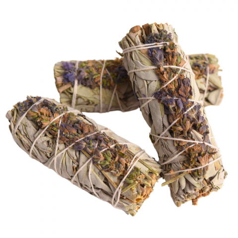 Buchet Salvie Alba California cu Lavanda 10-11 cm- Pacea si Purificarea [5]