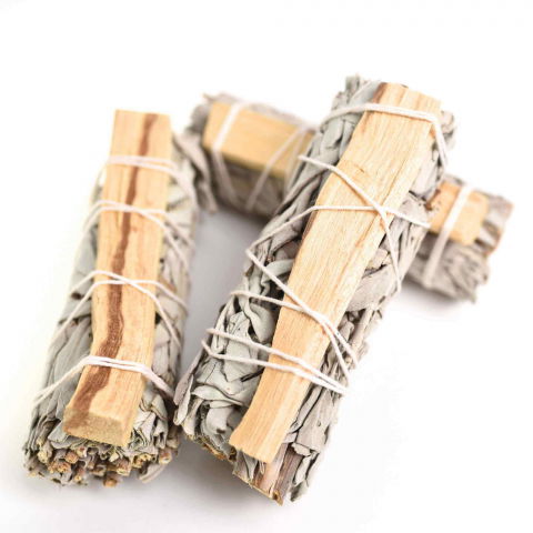 Buchet Salvie Alba California cu lemn Palo Santo – Purificare si Energie Pozitiva [1]