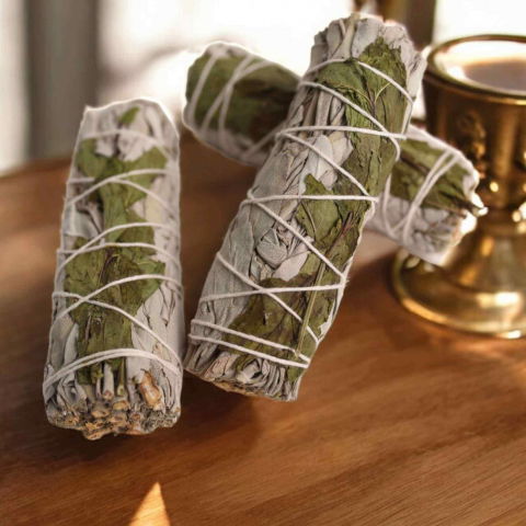 Buchet Salvie Alba California cu Menta - Purificare si Revitalizare [5]