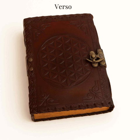 Calatorie interioara – Jurnal din piele naturala cu pietre 7 chakre si hartie de bumbac [5]