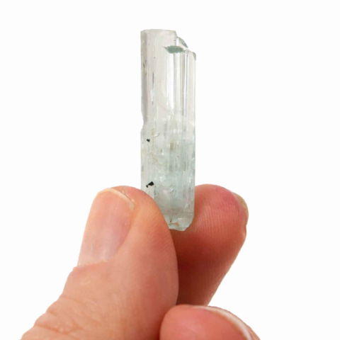 Pietre Rulate - Specimen natural de Acvamarin din Afganistan – cristal al claritatii si calmului interior