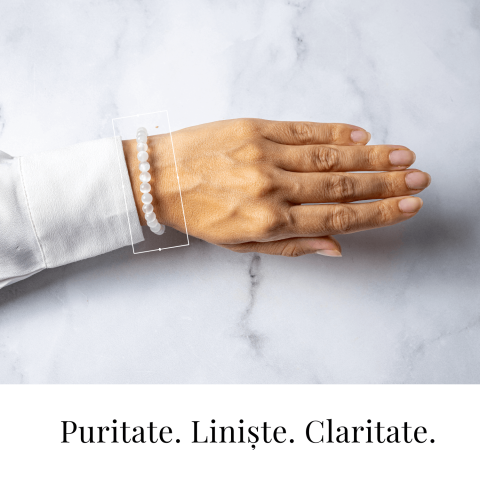 Purificare si Liniste – Bratara din Selenit Natural 6mm [1]