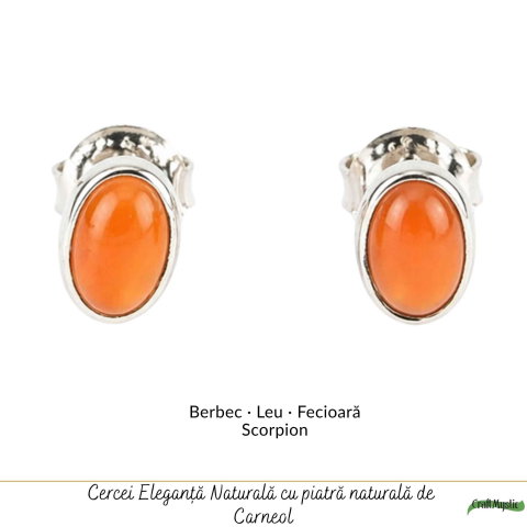 Cercei argint 925 cu carneol oval – energie si incredere [4]