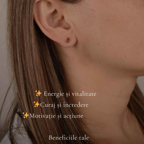 Cercei argint 925 cu carneol lacrima – energie si curaj [2]