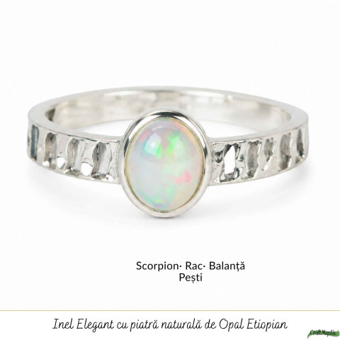 Inel Argint 925 cu Opal Etiopian Oval – Inspiratie si Feminitate Luminoasa [4]