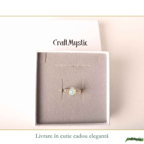 Inel Argint 925 cu Opal Etiopian Oval – Inspiratie si Feminitate Luminoasa [5]