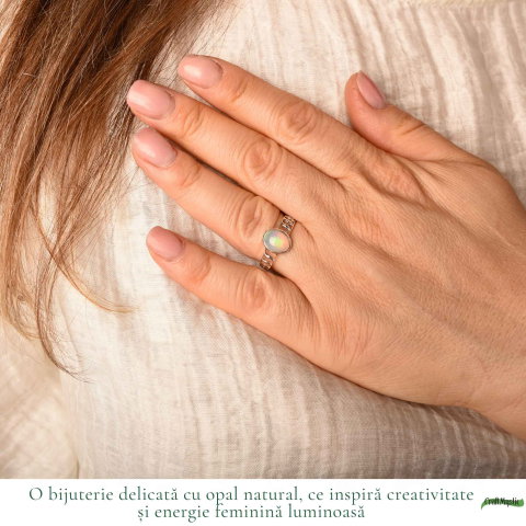 Inel Argint 925 cu Opal Etiopian Oval – Inspiratie si Feminitate Luminoasa [1]