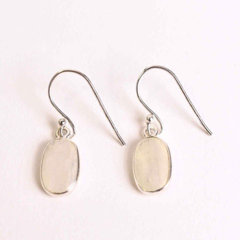 Sanatate - Cercei Argint 925 cu Piatra Lunii Ovala – Echilibru si Feminitate