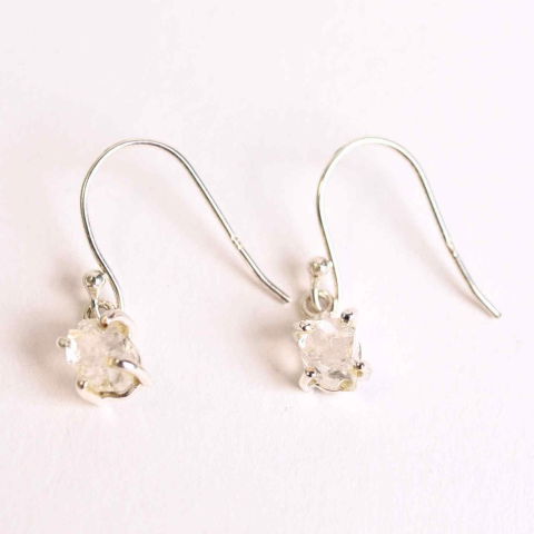 Balanta - Cercei Argint 925 cu Herkimer Diamond Brut – Claritate si Protectie