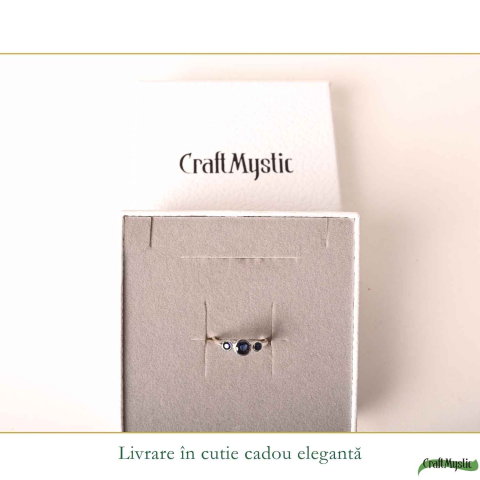 Inel Argint 925 cu Safir Fatetat Rotund – Claritate si Eleganta Feminina [5]
