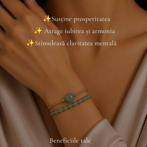 Bratara din Cupru cu Smarald Natural – Iubire, Armonie si Prosperitate [2]