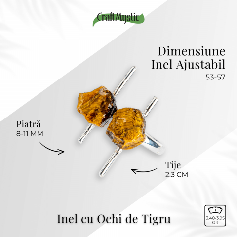 Focus si incredere in sine – Inel cu ochi de tigru brut [3]