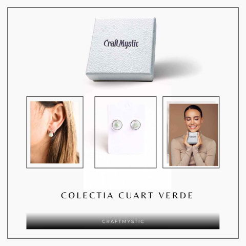 Cercei cu Cuart Verde – Echilibru si Energie Pozitiva [5]