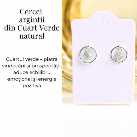 Cercei cu Cuart Verde – Echilibru si Energie Pozitiva [3]