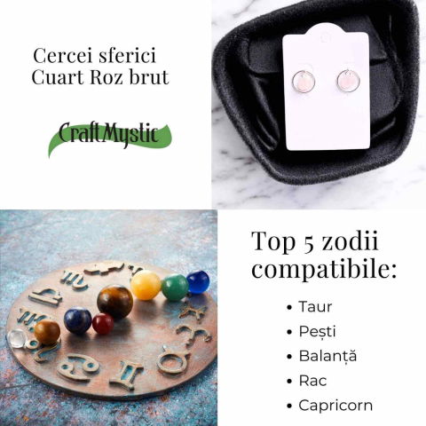 Cercei cu Cuart Roz – Iubire si Vindecare Emoționala [3]